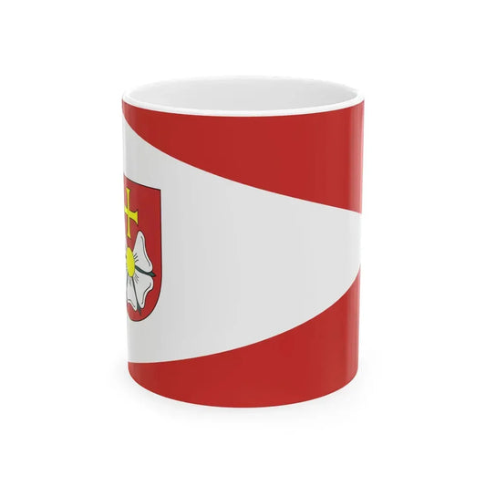 POL gmina Burzenin flag (Poland) White Coffee Mug 11oz - Go Mug Yourself