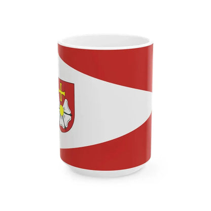 POL gmina Burzenin flag (Poland) White Coffee Mug 15oz - Go Mug Yourself