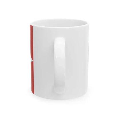 POL gmina Burzenin flag (Poland) White Coffee Mug - Go Mug Yourself