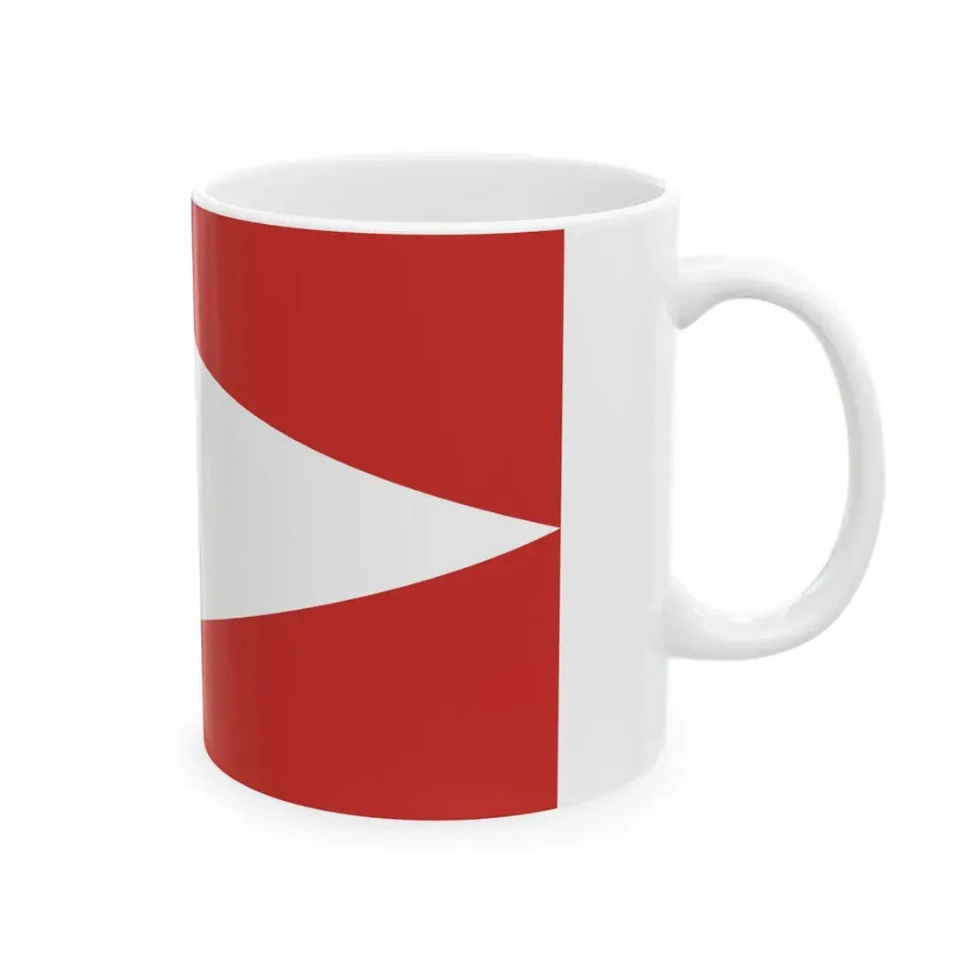 POL gmina Burzenin flag (Poland) White Coffee Mug - Go Mug Yourself