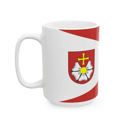 POL gmina Burzenin flag (Poland) White Coffee Mug - Go Mug Yourself