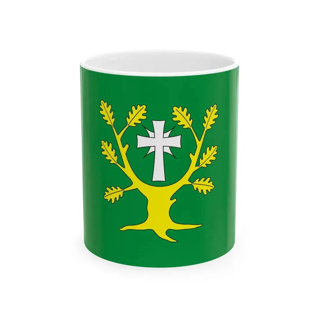 POL gmina Chodow flag (Poland) White Coffee Mug 11oz - Go Mug Yourself