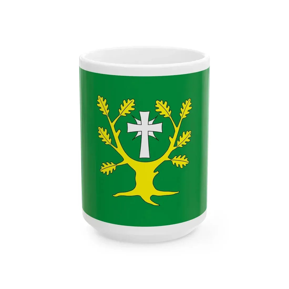 POL gmina Chodow flag (Poland) White Coffee Mug 15oz - Go Mug Yourself