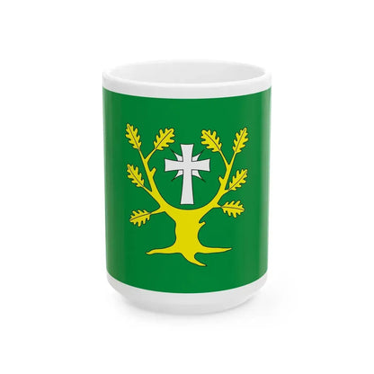POL gmina Chodow flag (Poland) White Coffee Mug 15oz - Go Mug Yourself