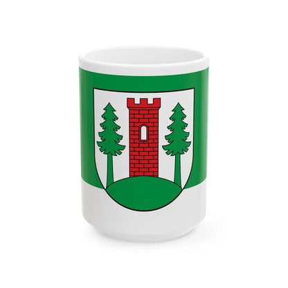 POL gmina Czarny Bor flag (Poland) White Coffee Mug 15oz - Go Mug Yourself