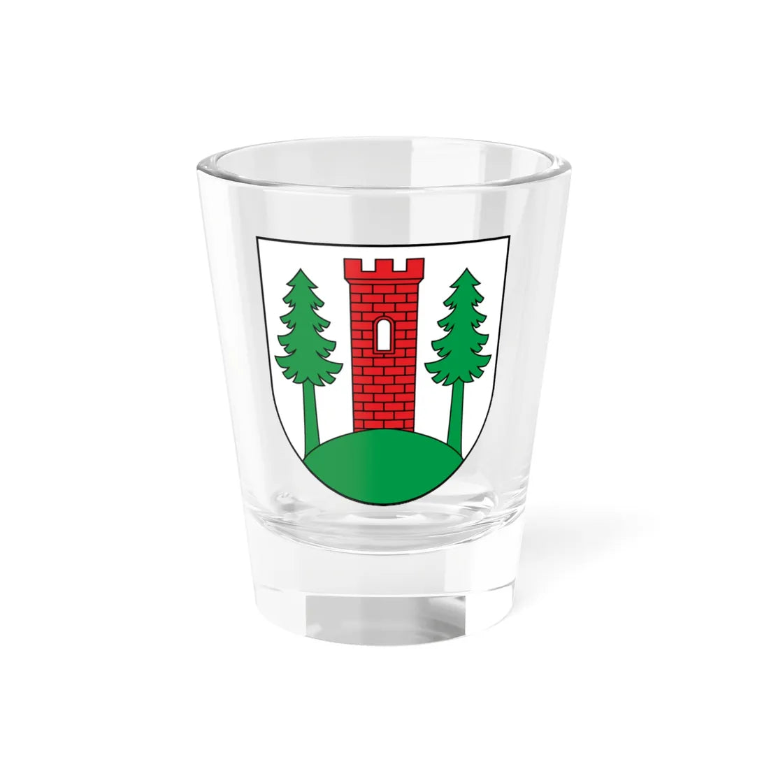 POL gmina Czarny Bór COA (Poland) (Coat of Arms) Shot Glass 1.5oz 1.5oz - Go Mug Yourself
