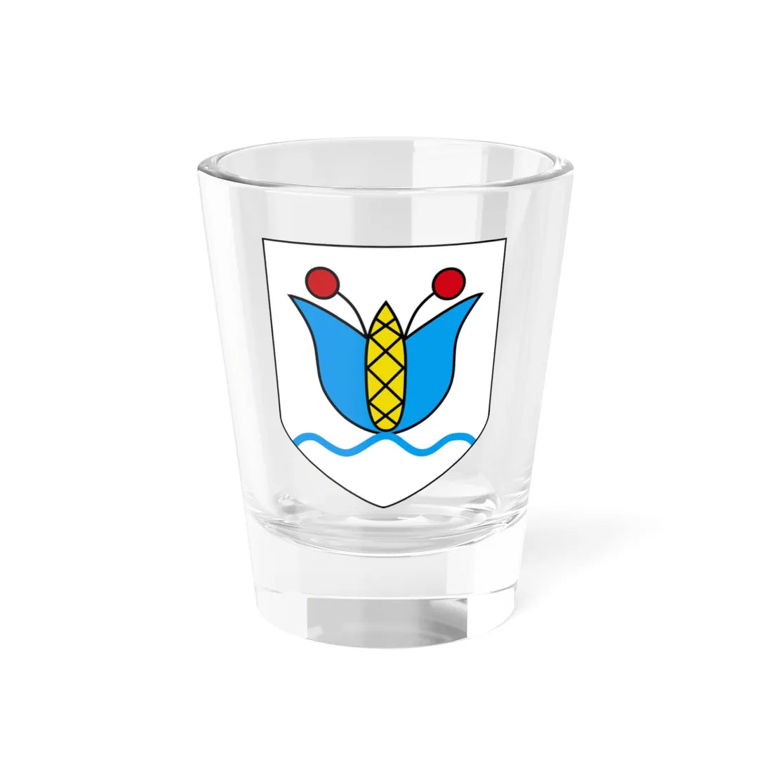 POL gmina Dębnica Kaszubska COA (Poland) (Coat of Arms) Shot Glass 1.5oz 1.5oz - Go Mug Yourself