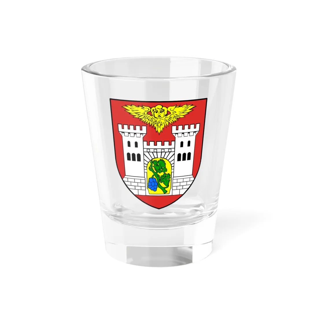 POL gmina Dobroszyce COA (Poland) (Coat of Arms) Shot Glass 1.5oz 1.5oz - Go Mug Yourself