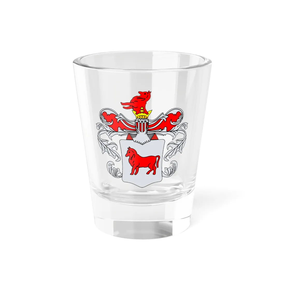 POL gmina Dobrzyniewo Duże COA (Poland) (Coat of Arms) Shot Glass 1.5oz - Go Mug Yourself
