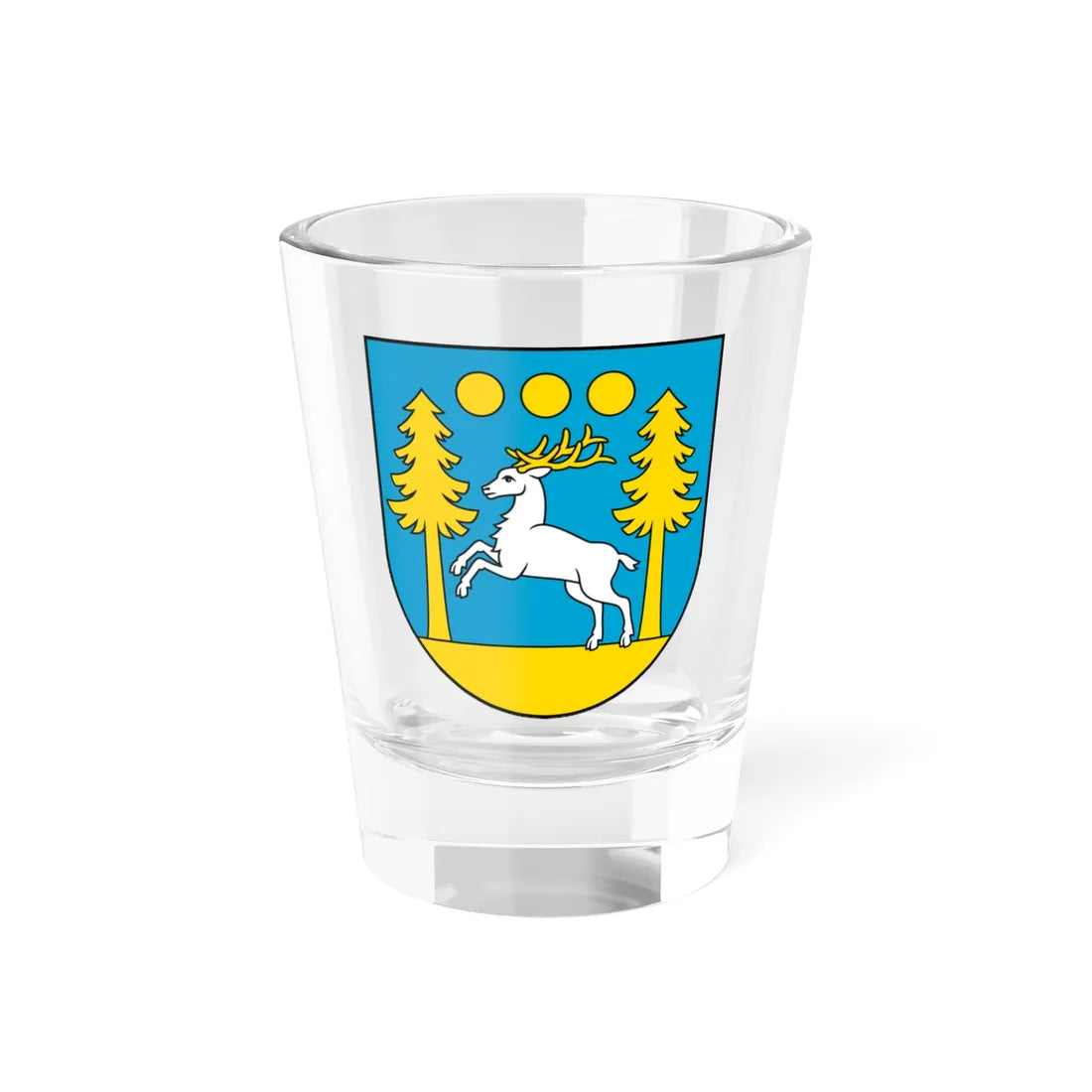 POL gmina Domaszowice COA (Poland) (Coat of Arms) Shot Glass 1.5oz 1.5oz - Go Mug Yourself