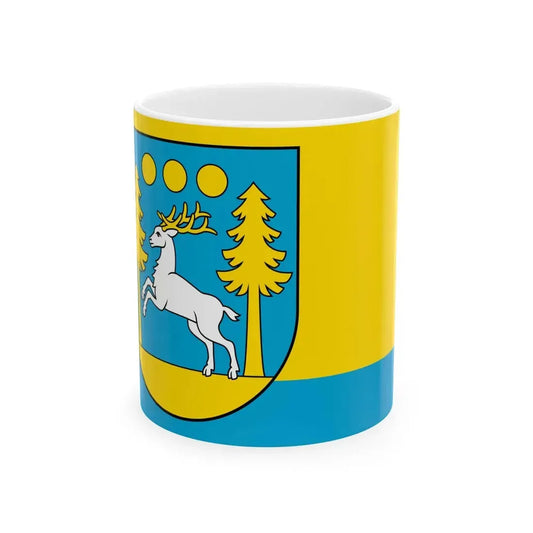 POL gmina Domaszowice flag (Poland) White Coffee Mug 11oz - Go Mug Yourself