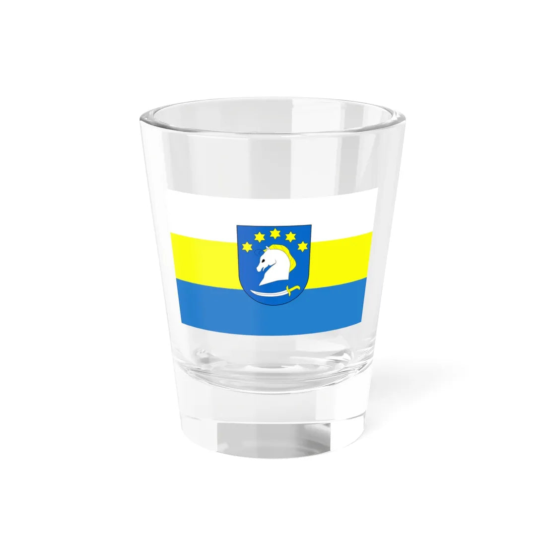 POL gmina Dziemiany flag (Poland) Shot Glass 1.5oz 1.5oz - Go Mug Yourself