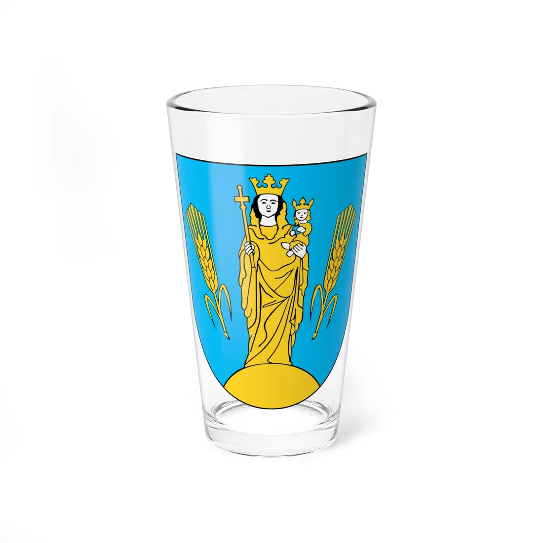 POL gmina Dzierżoniów COA (Poland) (Coat of Arms) Pint Glass 16oz 16oz - Go Mug Yourself