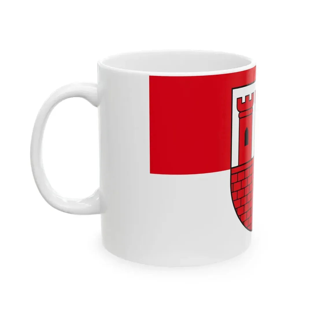 POL gmina Gasawa flag (Poland) White Coffee Mug - Go Mug Yourself