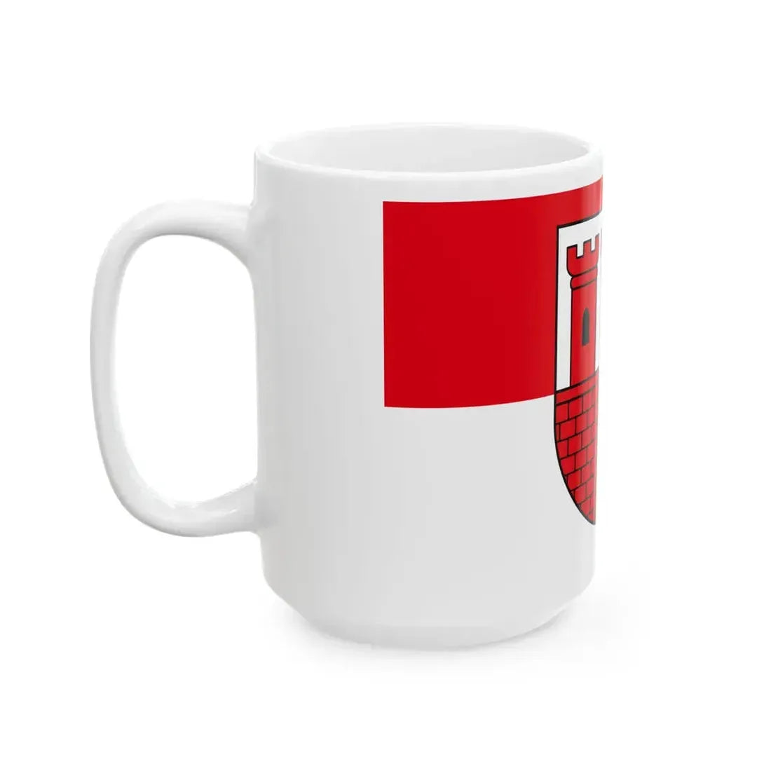 POL gmina Gasawa flag (Poland) White Coffee Mug - Go Mug Yourself
