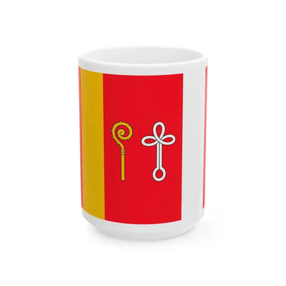 POL gmina Gniezno flag (Poland) White Coffee Mug 15oz - Go Mug Yourself