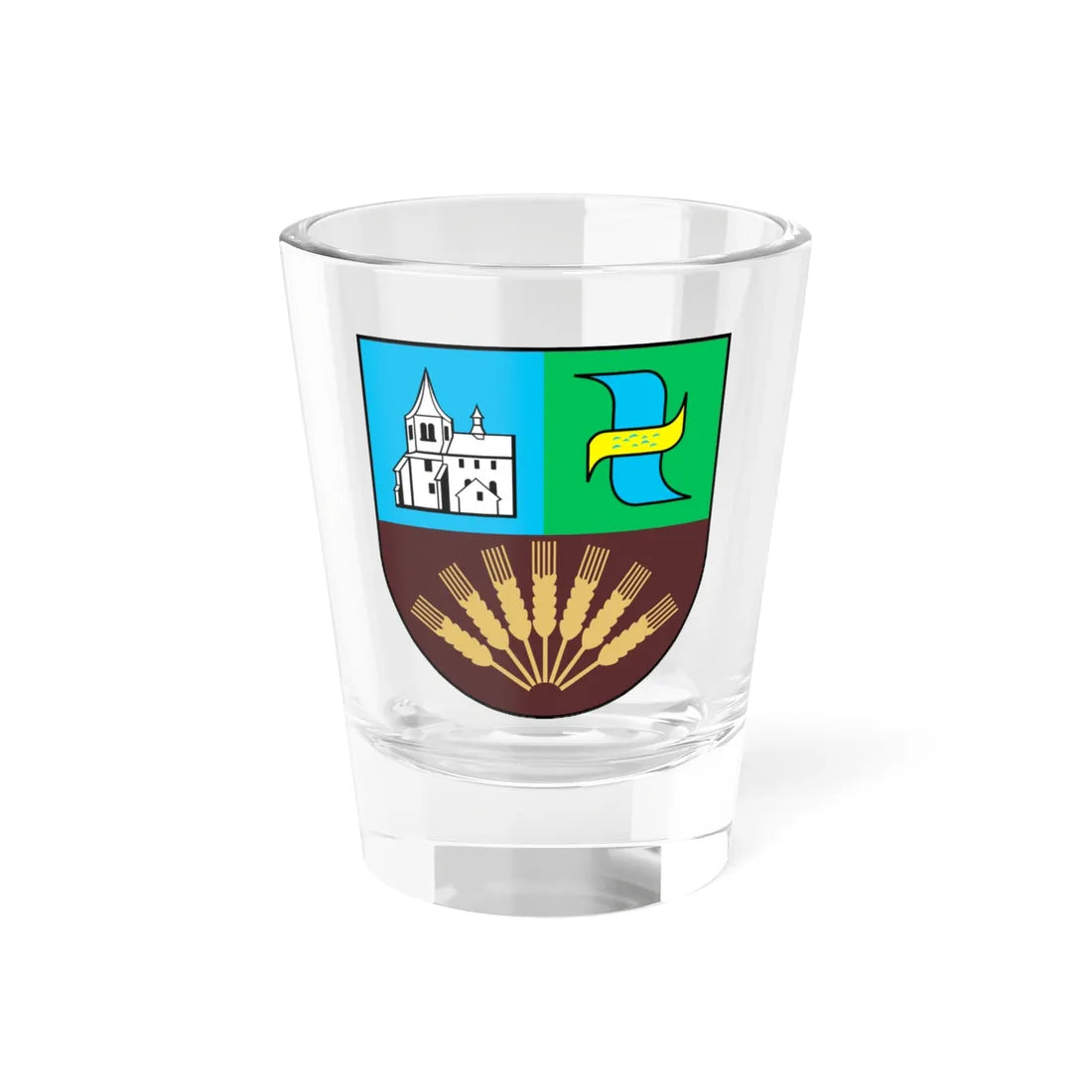 POL gmina Gnojnik COA (Poland) (Coat of Arms) Shot Glass 1.5oz 1.5oz - Go Mug Yourself