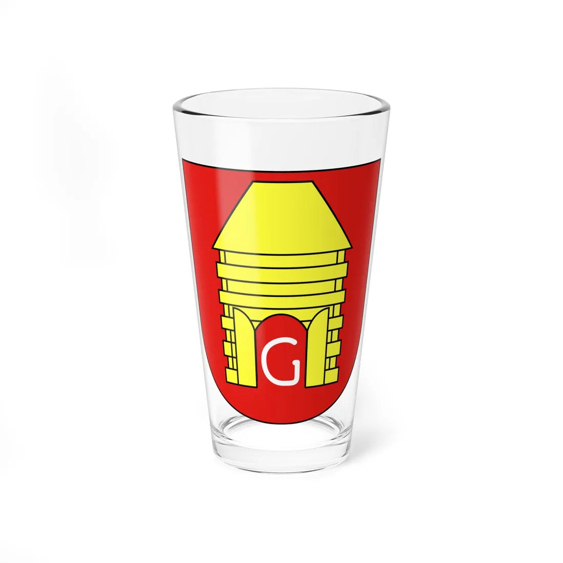 POL gmina Gościno COA (Poland) (Coat of Arms) Pint Glass 16oz 16oz - Go Mug Yourself