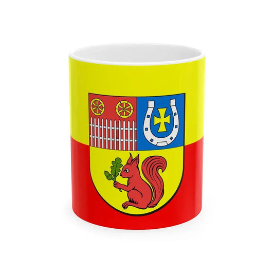 POL gmina Jarocin flag (Poland) White Coffee Mug 11oz - Go Mug Yourself