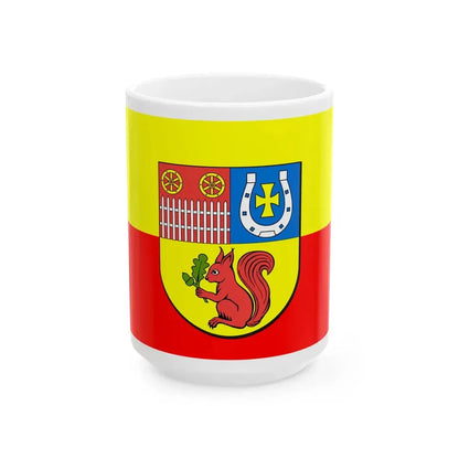 POL gmina Jarocin flag (Poland) White Coffee Mug 15oz - Go Mug Yourself