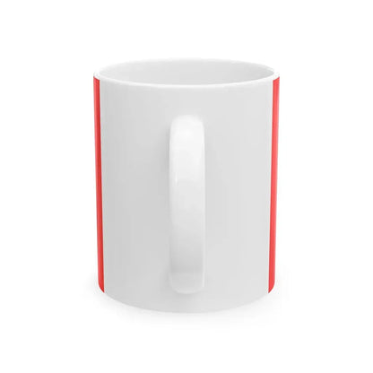 POL gmina Jedwabno flag (Poland) White Coffee Mug - Go Mug Yourself