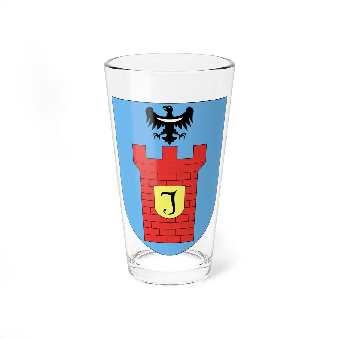 POL gmina Jerzmanowa COA (Poland) (Coat of Arms) Pint Glass 16oz 16oz - Go Mug Yourself