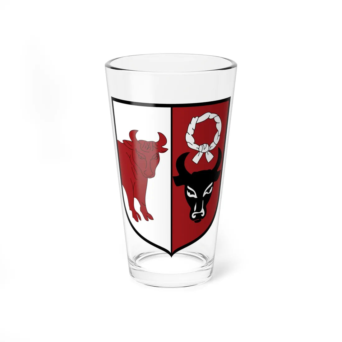 POL gmina Jeziorzany COA (Poland) (Coat of Arms) Pint Glass 16oz 16oz - Go Mug Yourself