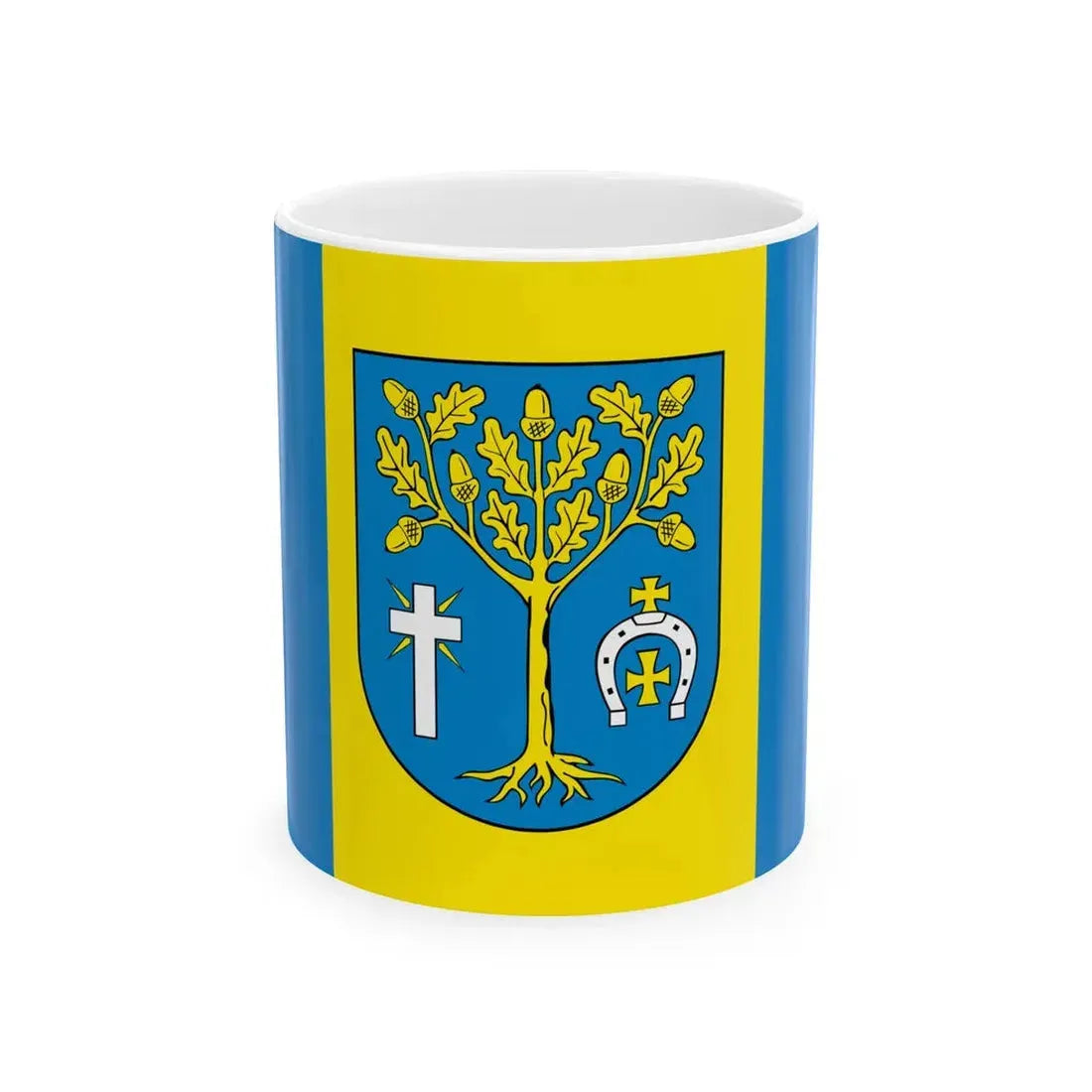 POL gmina Jezowe flag (Poland) White Coffee Mug 11oz - Go Mug Yourself