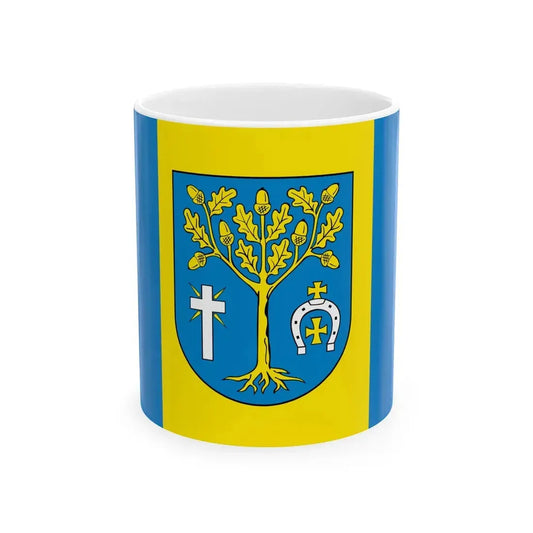 POL gmina Jezowe flag (Poland) White Coffee Mug 11oz - Go Mug Yourself