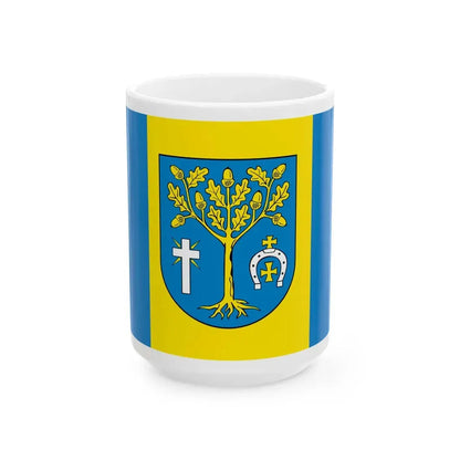 POL gmina Jezowe flag (Poland) White Coffee Mug 15oz - Go Mug Yourself