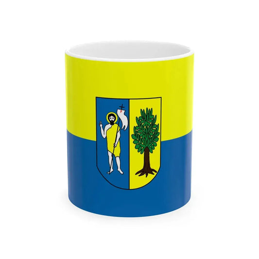 POL gmina Jonkowo flag (Poland) White Coffee Mug 11oz - Go Mug Yourself