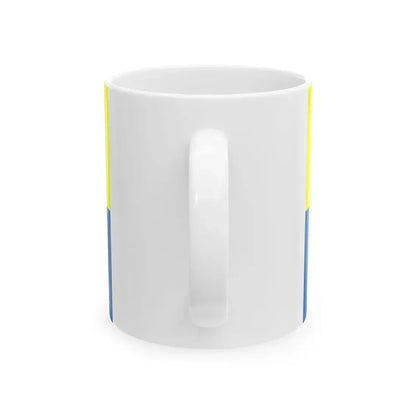 POL gmina Jonkowo flag (Poland) White Coffee Mug - Go Mug Yourself