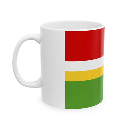POL gmina Kobiele Wielkie flag (Poland) White Coffee Mug - Go Mug Yourself