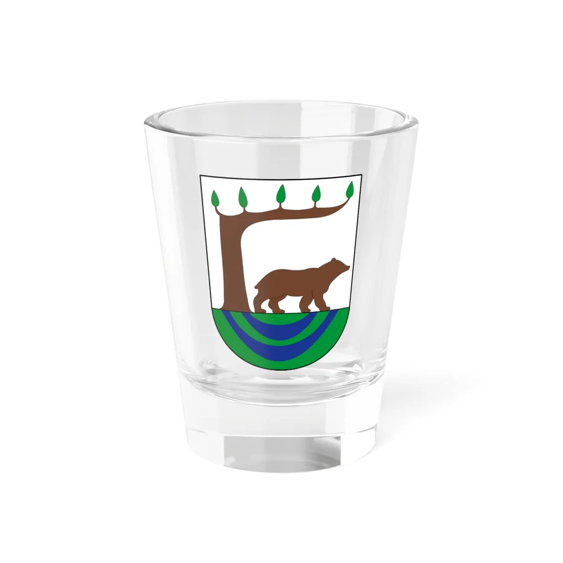 POL gmina Kościerzyna COA (Poland) (Coat of Arms) Shot Glass 1.5oz 1.5oz - Go Mug Yourself