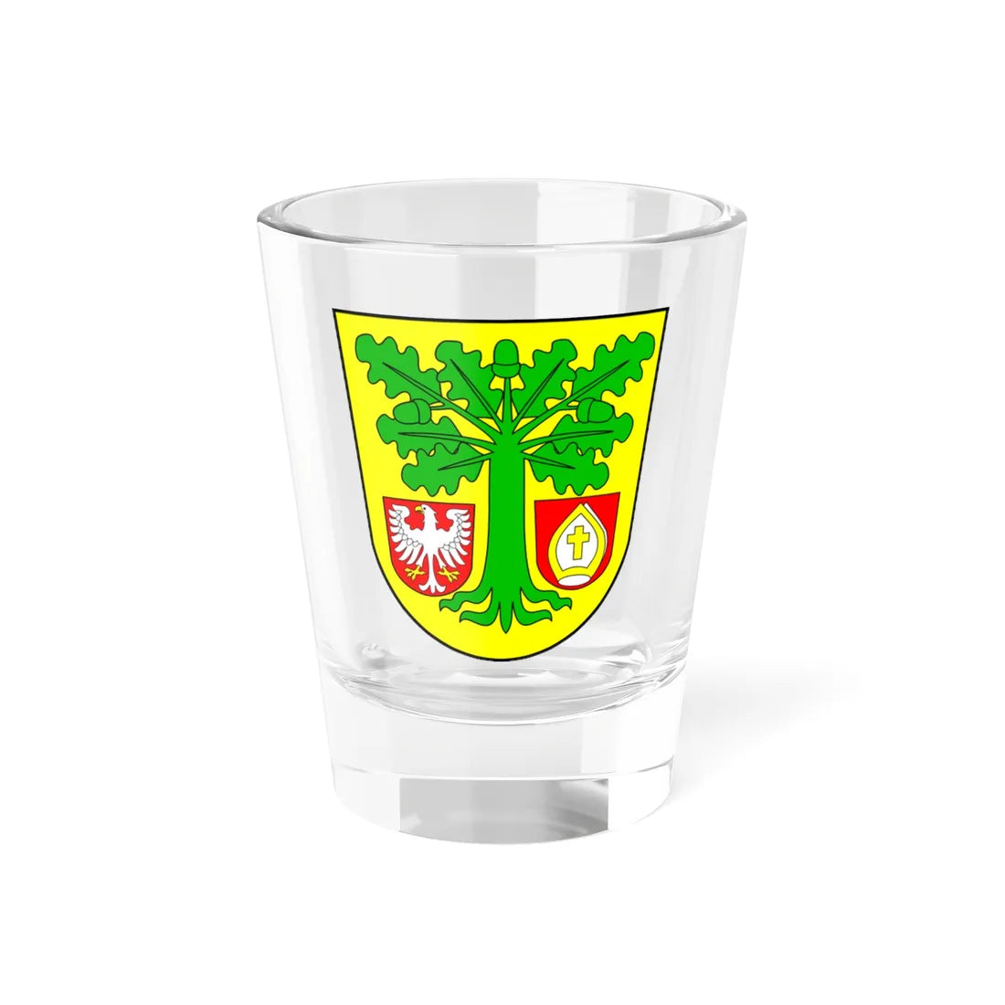 POL gmina Komorniki COA 1996-2016 (Poland) (Coat of Arms) Shot Glass 1.5oz 1.5oz - Go Mug Yourself