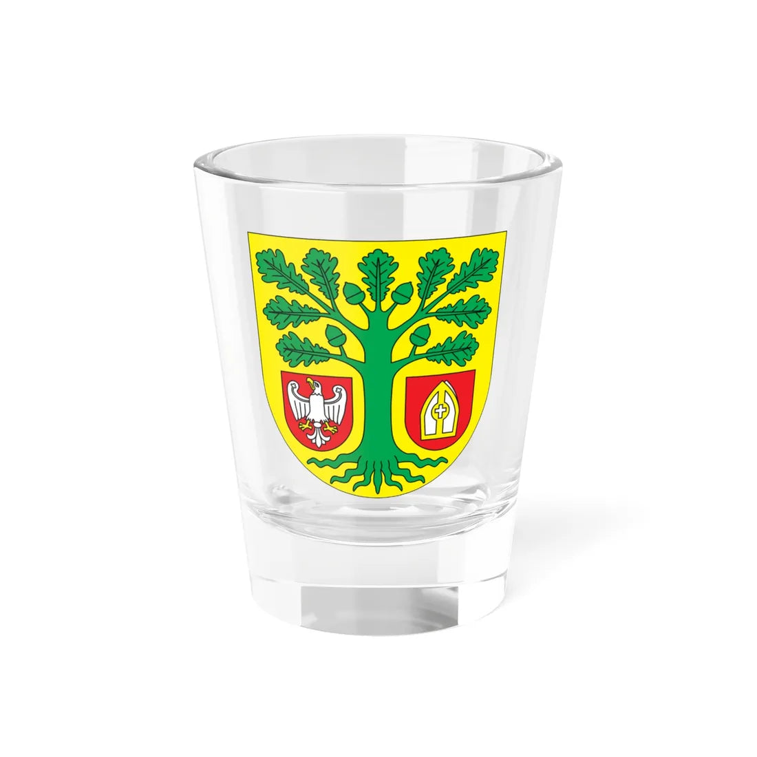 POL gmina Komorniki COA (Poland) (Coat of Arms) Shot Glass 1.5oz 1.5oz - Go Mug Yourself