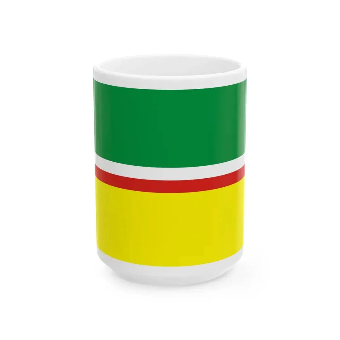POL gmina Komorniki flag (Poland) White Coffee Mug 15oz - Go Mug Yourself