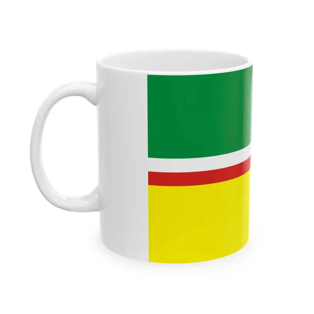 POL gmina Komorniki flag (Poland) White Coffee Mug - Go Mug Yourself