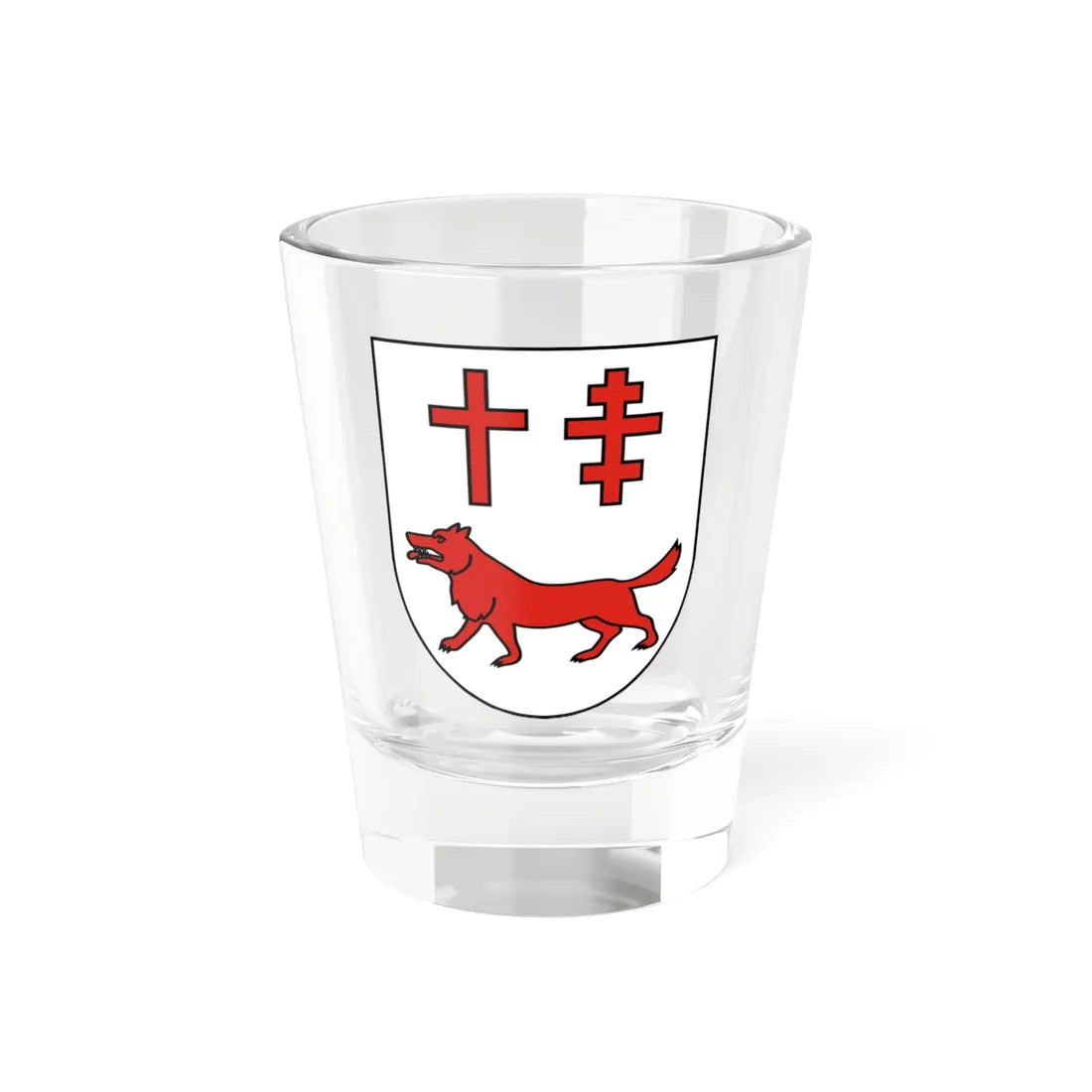 POL gmina Lelkowo COA (Poland) (Coat of Arms) Shot Glass 1.5oz 1.5oz - Go Mug Yourself