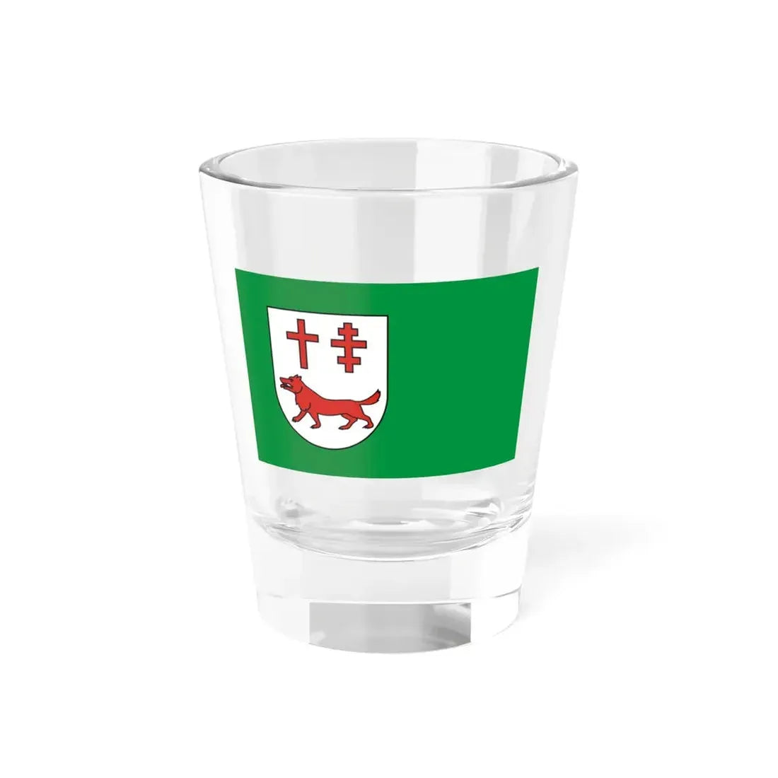 POL gmina Lelkowo flag (Poland) Shot Glass 1.5oz 1.5oz - Go Mug Yourself