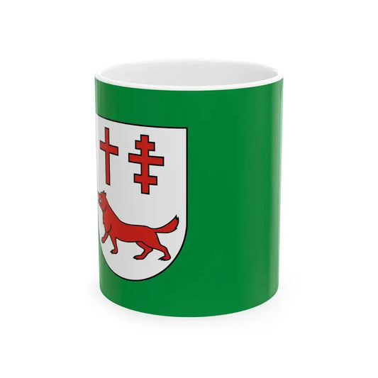 POL gmina Lelkowo flag (Poland) White Coffee Mug 11oz - Go Mug Yourself