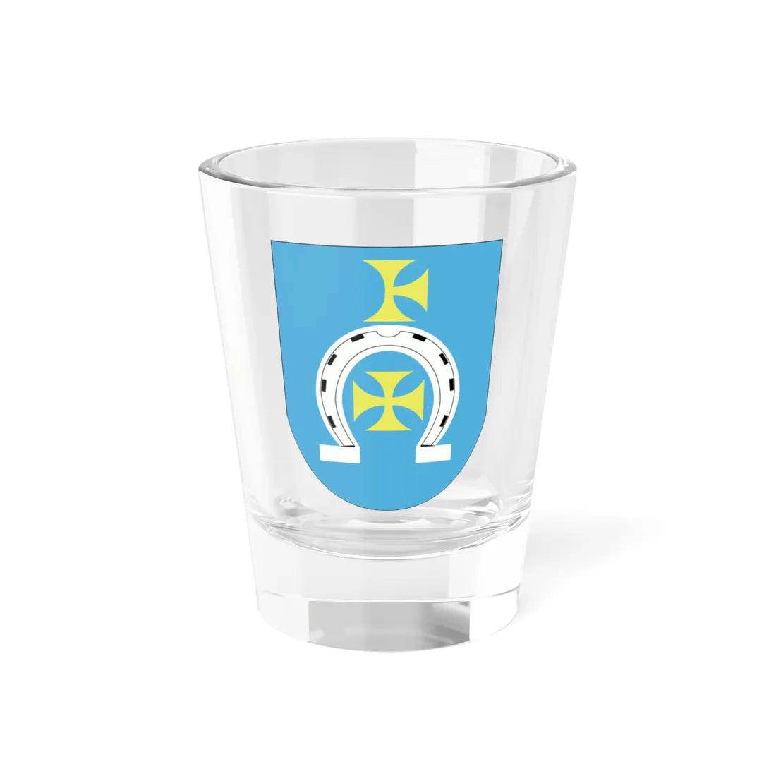 POL gmina Leśniowice COA (Poland) (Coat of Arms) Shot Glass 1.5oz 1.5oz - Go Mug Yourself