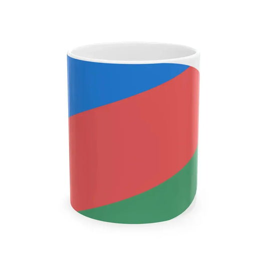 POL gmina Lesna flag (Poland) White Coffee Mug 11oz - Go Mug Yourself