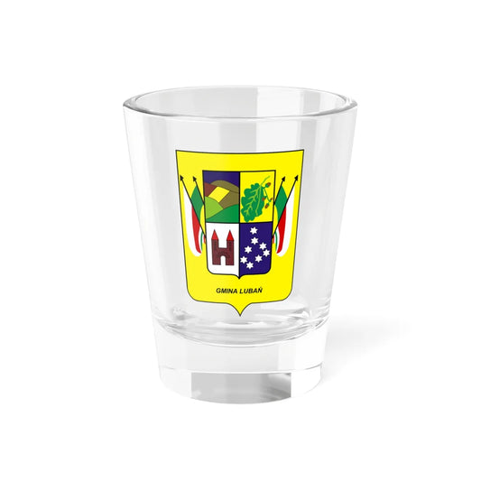 POL gmina Lubań COA (Poland) (Coat of Arms) Shot Glass 1.5oz 1.5oz - Go Mug Yourself