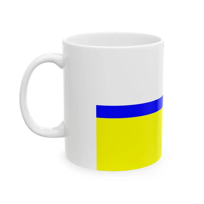 POL gmina Lubrza flag (Poland) White Coffee Mug - Go Mug Yourself