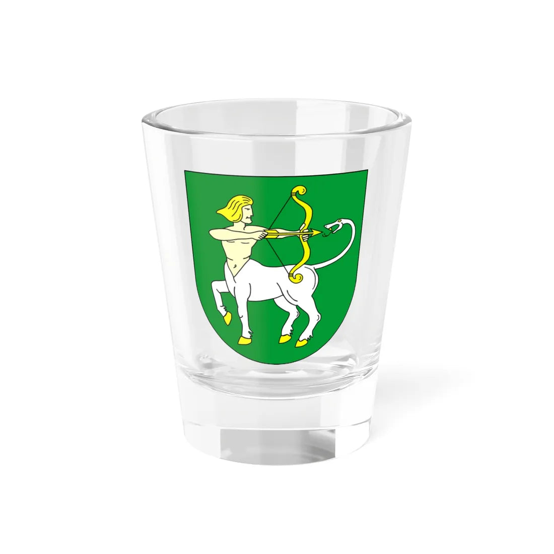 POL gmina Lutomiersk COA (Poland) (Coat of Arms) Shot Glass 1.5oz 1.5oz - Go Mug Yourself