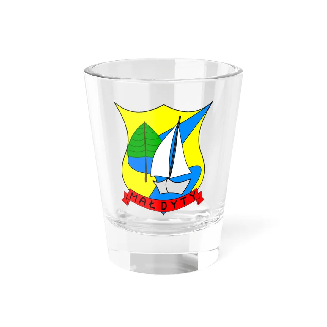 POL gmina Małdyty COA (Poland) (Coat of Arms) Shot Glass 1.5oz 1.5oz - Go Mug Yourself