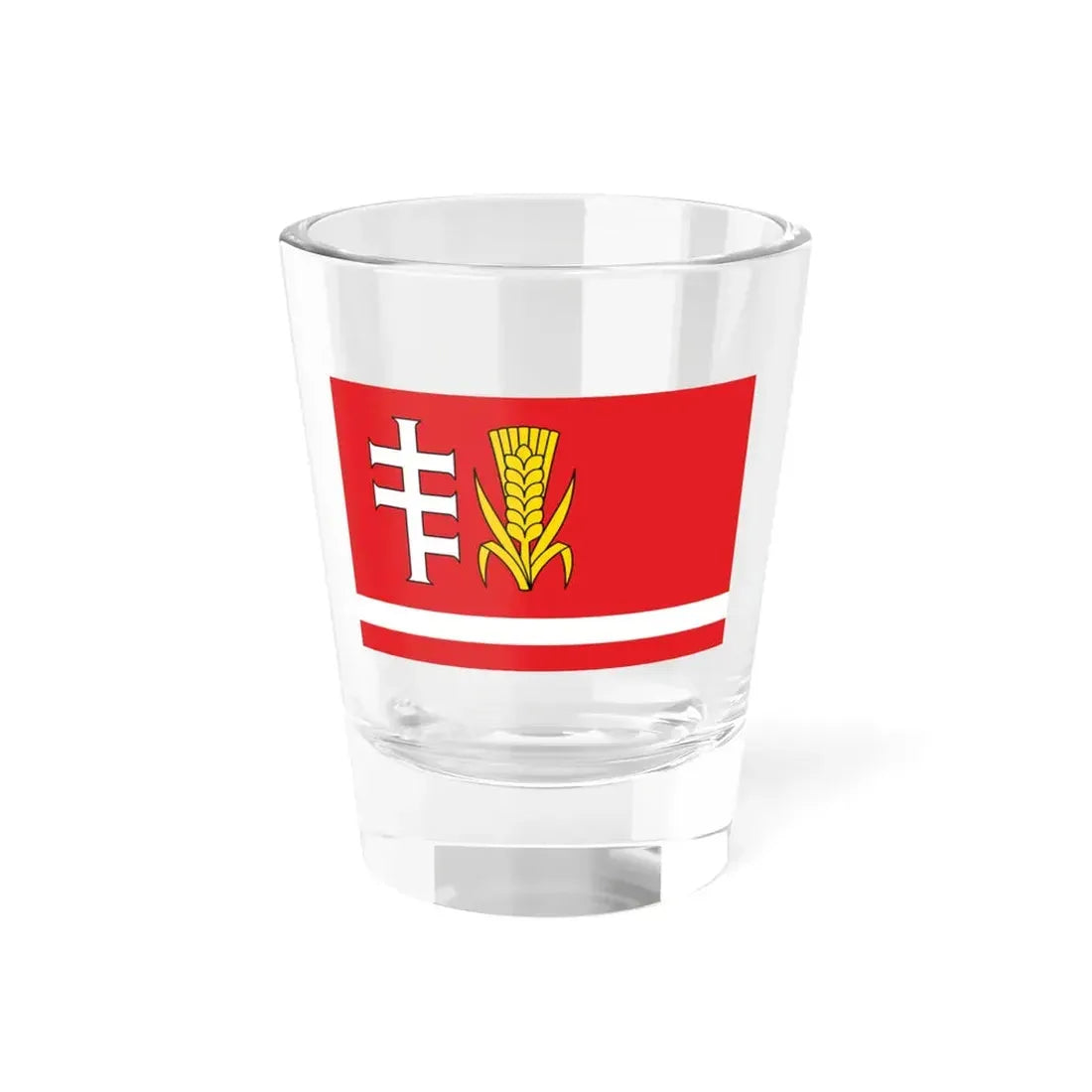 POL gmina Medrzechow flag (Poland) Shot Glass 1.5oz 1.5oz - Go Mug Yourself