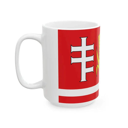 POL gmina Medrzechow flag (Poland) White Coffee Mug - Go Mug Yourself