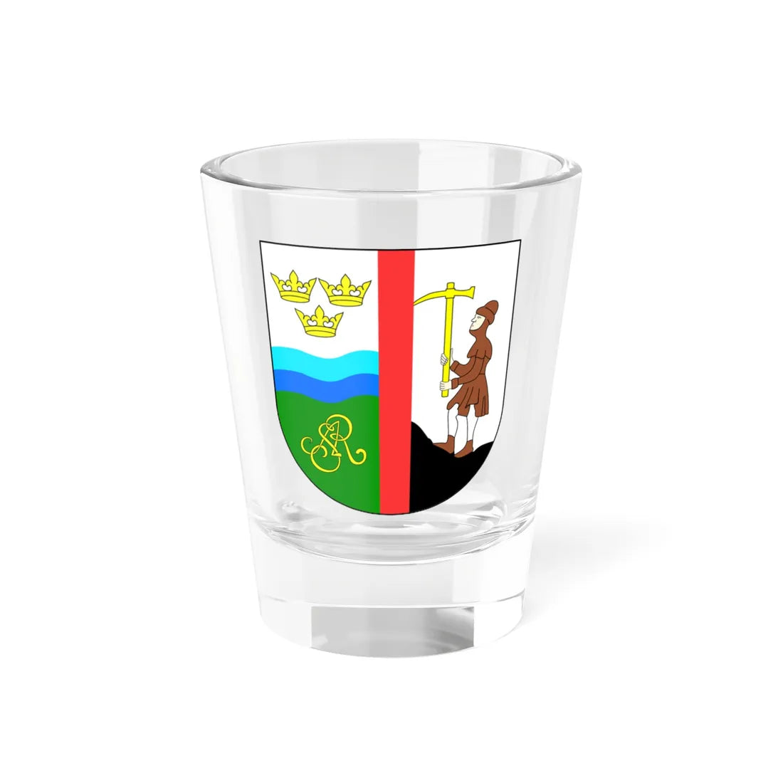 POL gmina Miedziana Góra COA (Poland) (Coat of Arms) Shot Glass 1.5oz 1.5oz - Go Mug Yourself